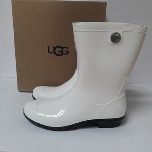 ugg white rain boots